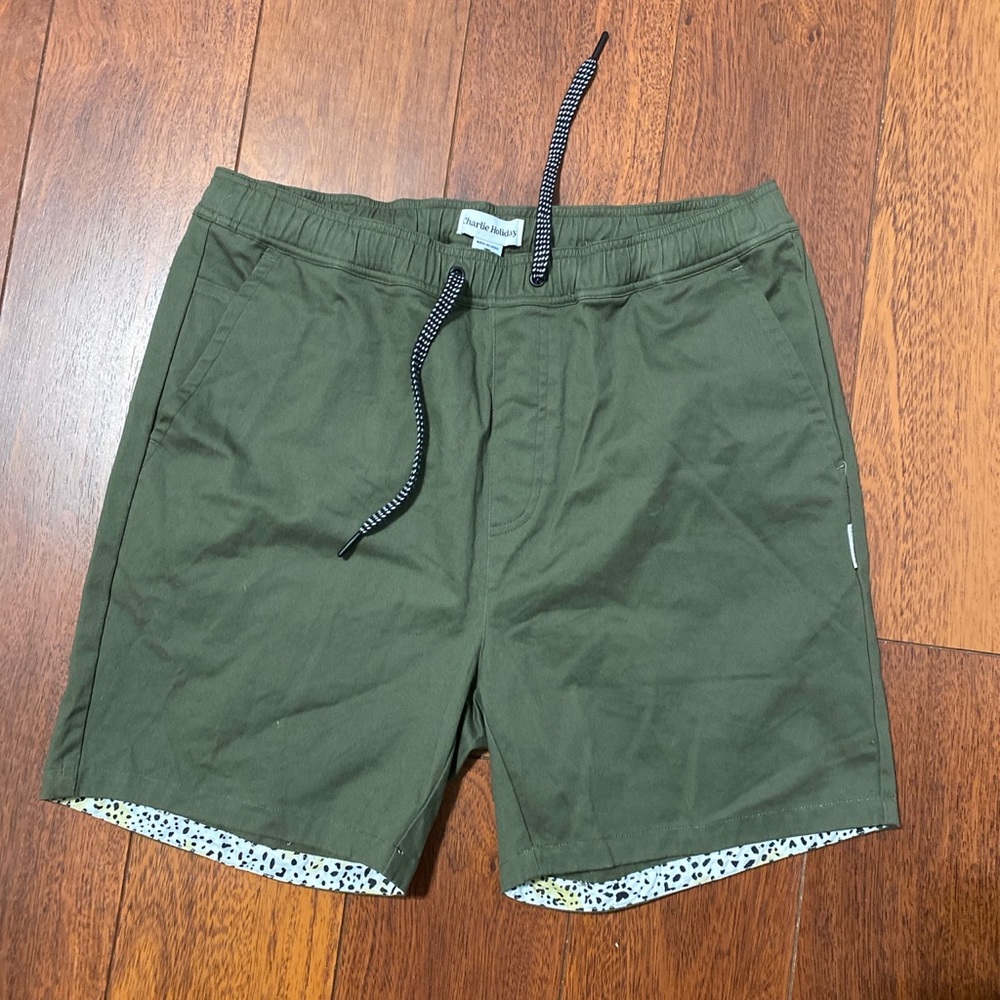 Charlie Holiday Green Shorts Size 36